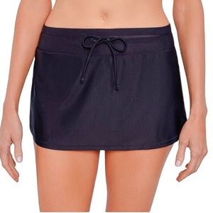 - Xersion S Black Tie Waist Swim Skort! NEW!